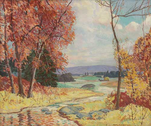 Painting Code#40917-Carl R. Krafft(USA): Autumn Reds