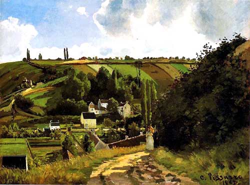Painting Code#40943-Pissarro, Camille: Jallais Coast,Pontoise
