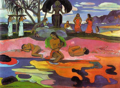 Painting Code#41019-Gauguin, Paul: Day of the Gods