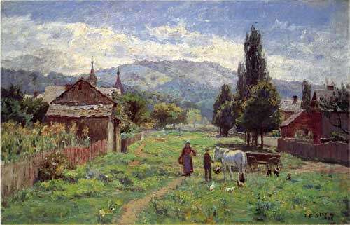 Painting Code#41033-Theodore Clement Steele - Cumberland Mountains