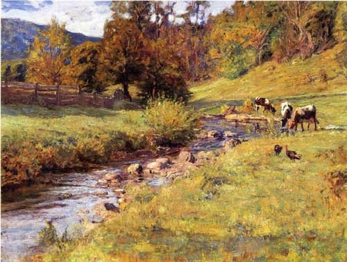 Painting Code#41036-Theodore Clement Steele - Tennessee Scene