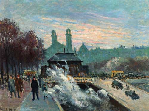 Painting Code#41063-Maximilien Luce - The Trocadero