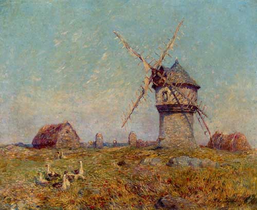 Painting Code#41079-Ferdinand du Puigaudeau - Breton Landscape