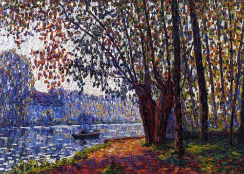 Painting Code#41101-Francis Picabia - Sunlight on the Banks of the Loing
