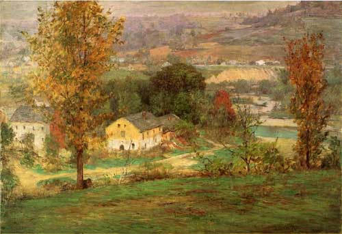Painting Code#41120-John Ottis Adams - In the Whitewater Valley