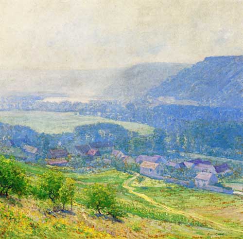 Painting Code#41124-Guy Orlando Rose - The Saine Valley, Giverny