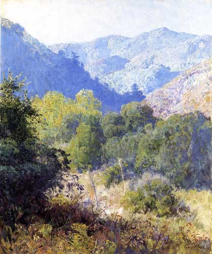 Painting Code#41125-Guy Orlando Rose - View in the San Gabriel Mountains