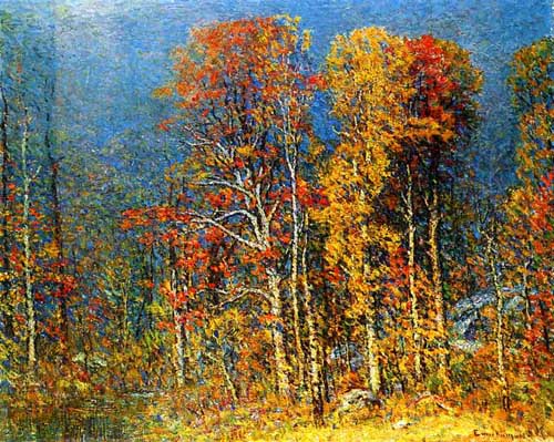 Painting Code#41156-John Joseph Enneking - Fall Landscape