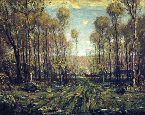 Painting Code#41215-Henry Ward Ranger - The Forest Road