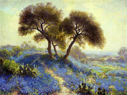 Painting Code#41224-Julian Onderdonk - A Spring Morning, Bluebonnets