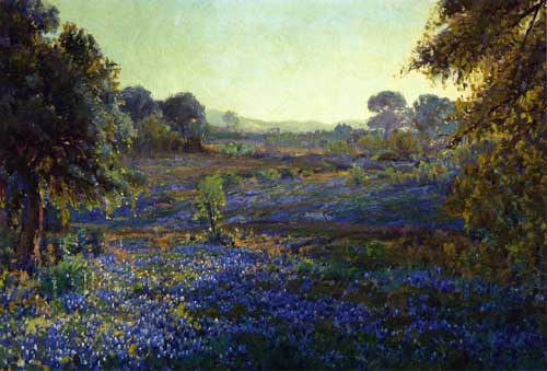 Painting Code#41231-Julian Onderdonk - Bluebonnets at Late Afternoon