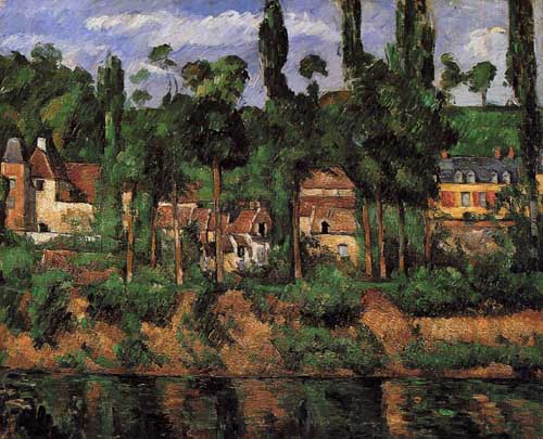 Painting Code#41259-Cezanne, Paul - Houses in Provence - The Chateau de Madan