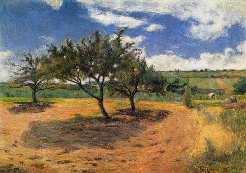 Painting Code#41263-Gauguin, Paul - Apple Trees at l&#039;Hermitage