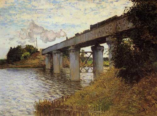 Painting Code#41277-Monet, Claude - The Railway Bridge at Argenteuil