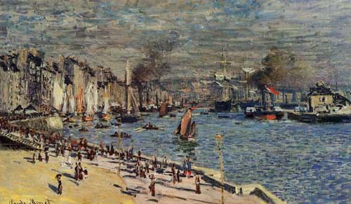Painting Code#41283-Monet, Claude - View of the Old Outer Harbor at Le Havre