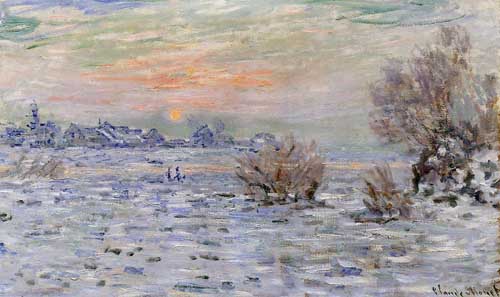 Painting Code#41285-Monet, Claude - Winter on the Seine, Lavacourt