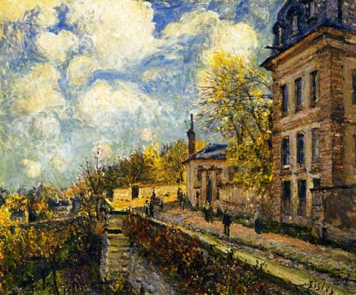 Painting Code#41303-Sisley, Alfred - The Factory at Sevres