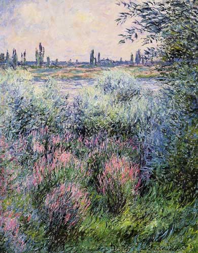 Painting Code#41305-Monet, Claude - A Spot on the Banks of the Seine