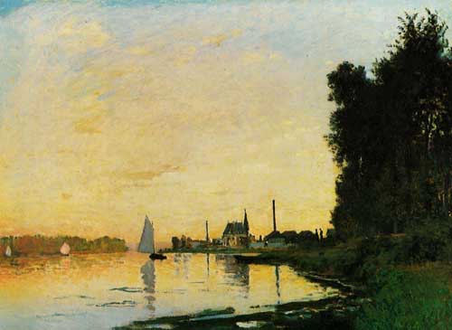 Painting Code#41313-Monet, Claude - Argenteuil, Late Afternoon
