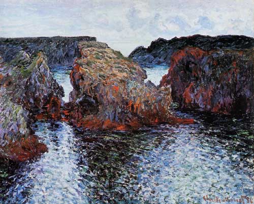 Painting Code#41320-Monet, Claude - Belle-Ile, Rocks at Port-Goulphar