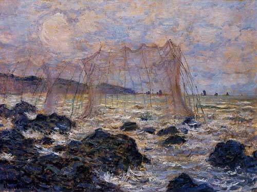 Painting Code#41336-Monet, Claude - Fishing Nets at Pourville