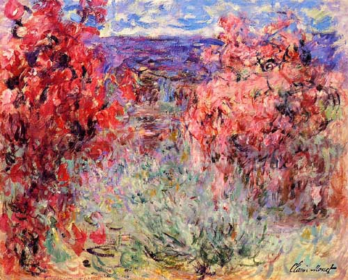 Painting Code#41337-Monet, Claude - Flowering Trees near the Coast
