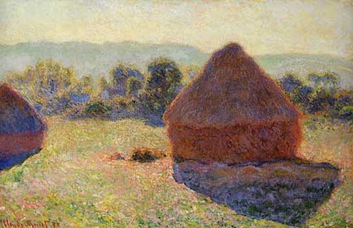Painting Code#41344-Monet, Claude - Grainstacks in the Sunlight, Midday