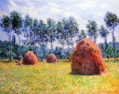 Painting Code#41347-Monet, Claude - Haystacks at Giverny 