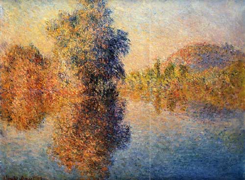 Painting Code#41361-Monet, Claude - Morning on the Seine