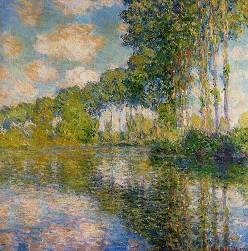 Painting Code#41375-Monet, Claude - Poplars on the Banks of the River Epte