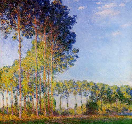 Painting Code#41378-Monet, Claude - Poplars on the Banks of the River Epte, Seen from the Marsh