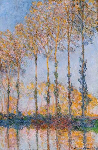 Painting Code#41379-Monet, Claude - Poplars, White and Yellow Effect