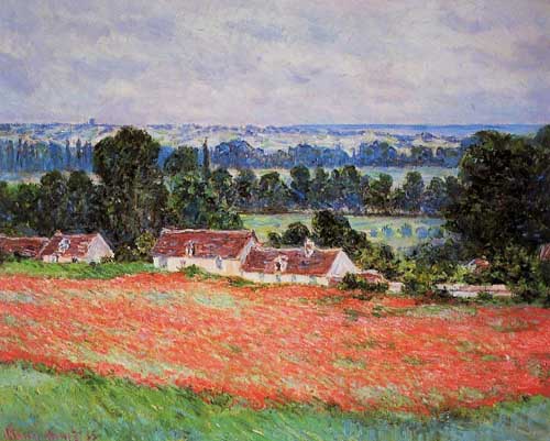 Painting Code#41382-Monet, Claude - Poppy Field at Giverny