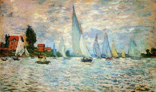 Painting Code#41386-Monet, Claude - Regatta at Argenteuil
