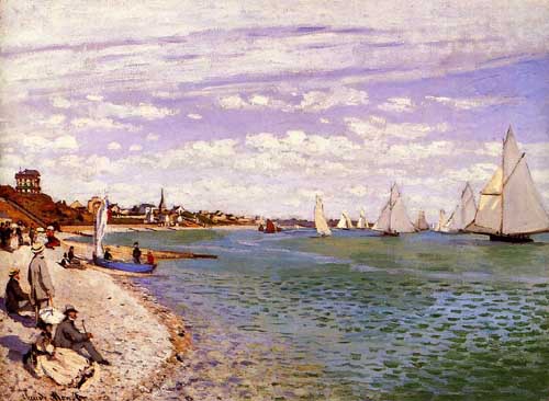 Painting Code#41387-Monet, Claude - Regatta at Sainte-Adresse