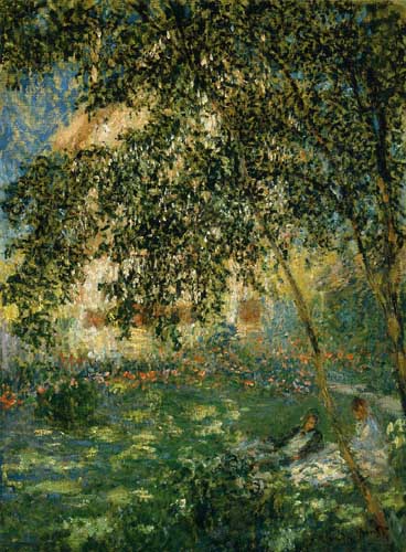 Painting Code#41388-Monet, Claude - Relaxing in the Garden, Argenteuil