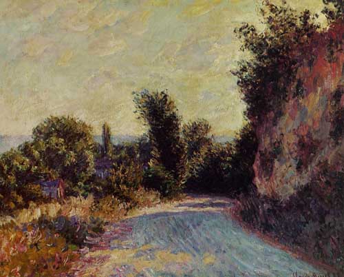 Painting Code#41391-Monet, Claude - Road near Giverny