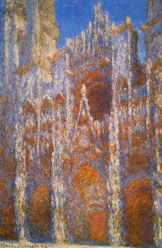 Painting Code#41397-Monet, Claude - Rouen Cathedral, Sunlight Effect