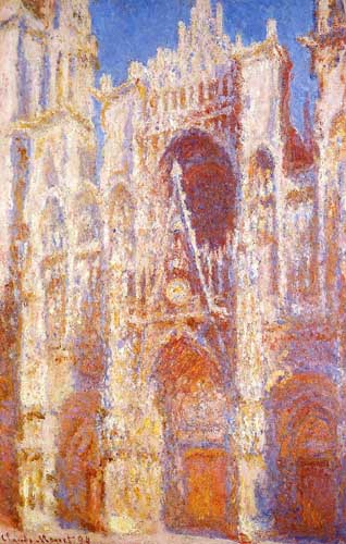 Painting Code#41399-Monet, Claude - Rouen Cathedral, the Portal in the Sun