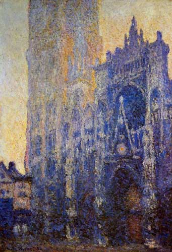Painting Code#41400-Monet, Claude - Rouen Cathedral, the Portal, Morning Effect