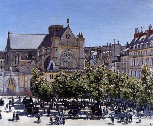 Painting Code#41404-Monet, Claude - Saint-Germain-l&#039;Auxerrois