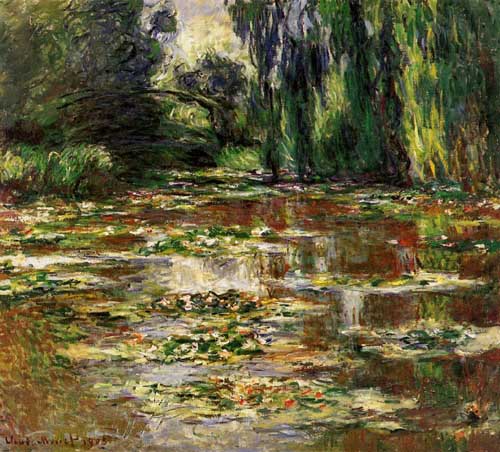 Painting Code#41415-Monet, Claude - The Bridge over the Water-Lily Pond  