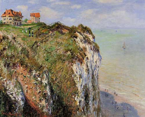 Painting Code#41423-Monet, Claude - The Cliff at Dieppe