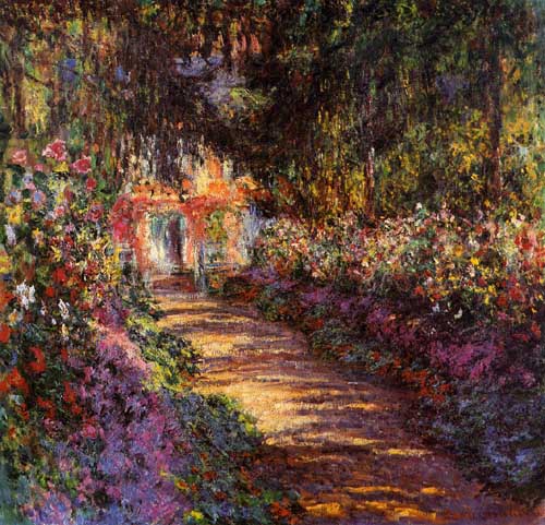 Painting Code#41430-Monet, Claude - The Flowered Garden