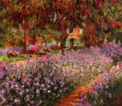 Painting Code#41431-Monet, Claude - The Garden (also known as Irises)
