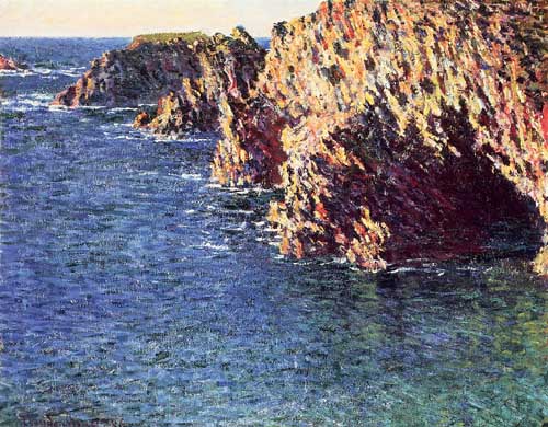 Painting Code#41436-Monet, Claude - The Grotto of Port-Domois