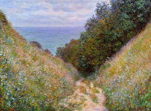 Painting Code#41449-Monet, Claude - The Path at La Cavee, Pourville