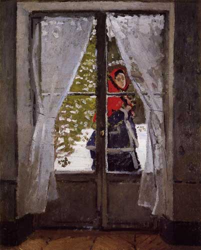 Painting Code#41454-Monet, Claude - The Red Kerchief, Portrait of Madame Monet