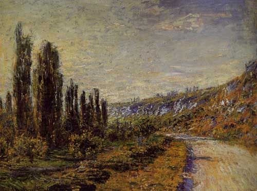 Painting Code#41455-Monet, Claude - The Road from Vetheuil