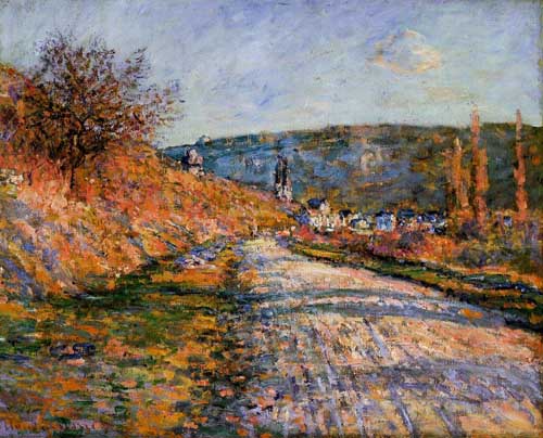 Painting Code#41456-Monet, Claude - The Road to Vetheuil